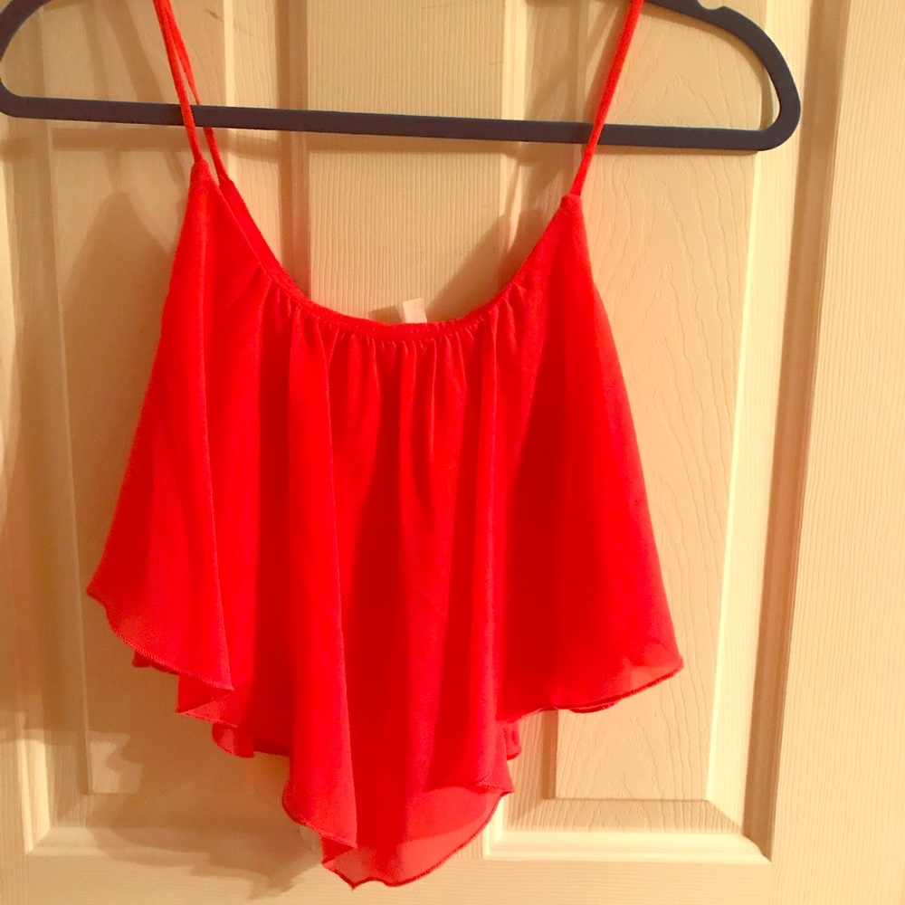 Crop Flowy Tank